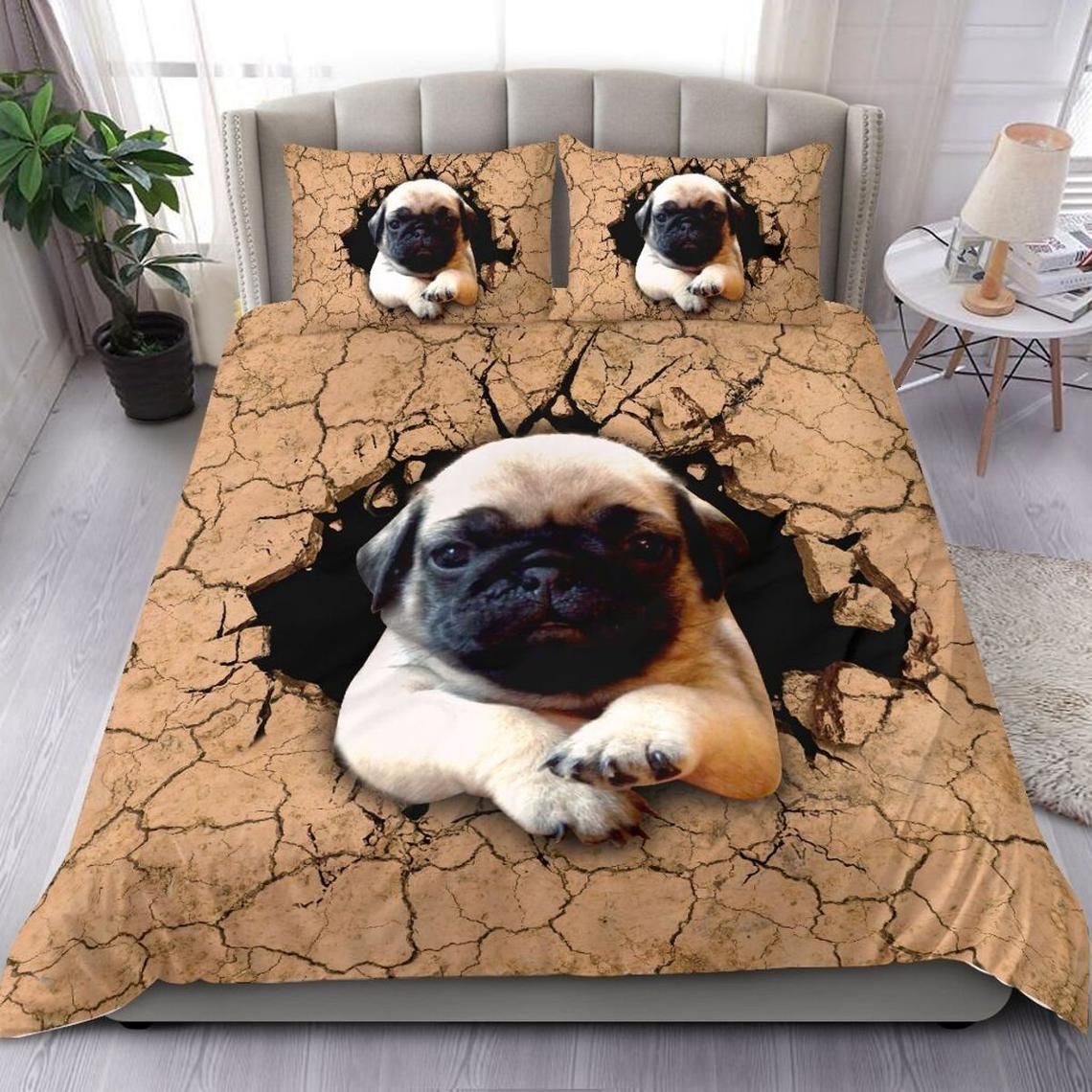 Pug 3D Bedding Set