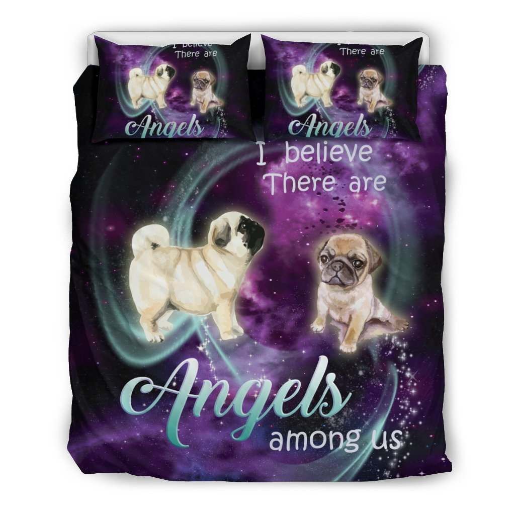 Pug Angel Bedding Set