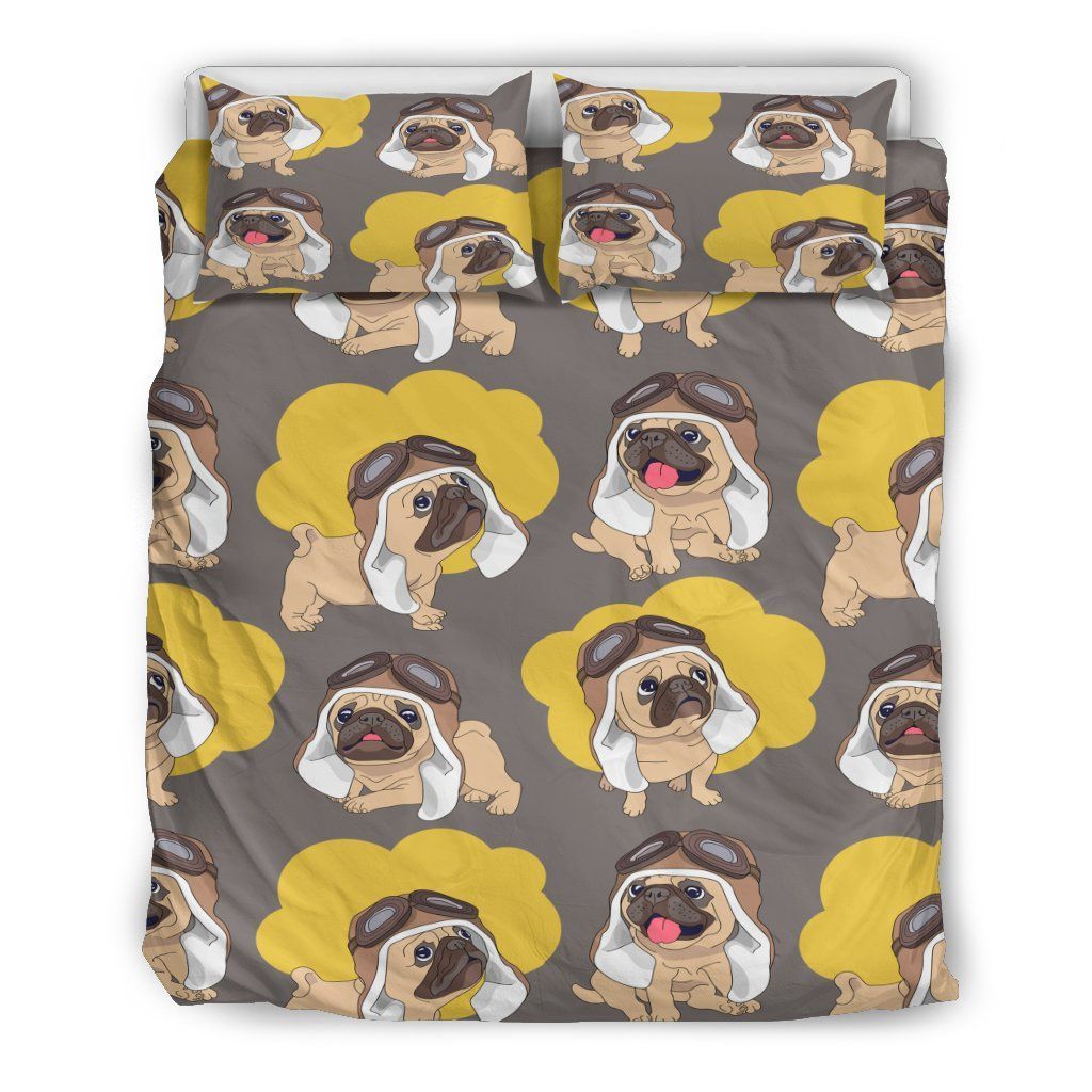 Pug Aviator Bedding Set