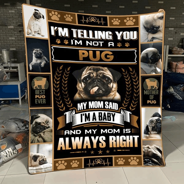 Pug Baby Quilt Blanket DHC150120573TD