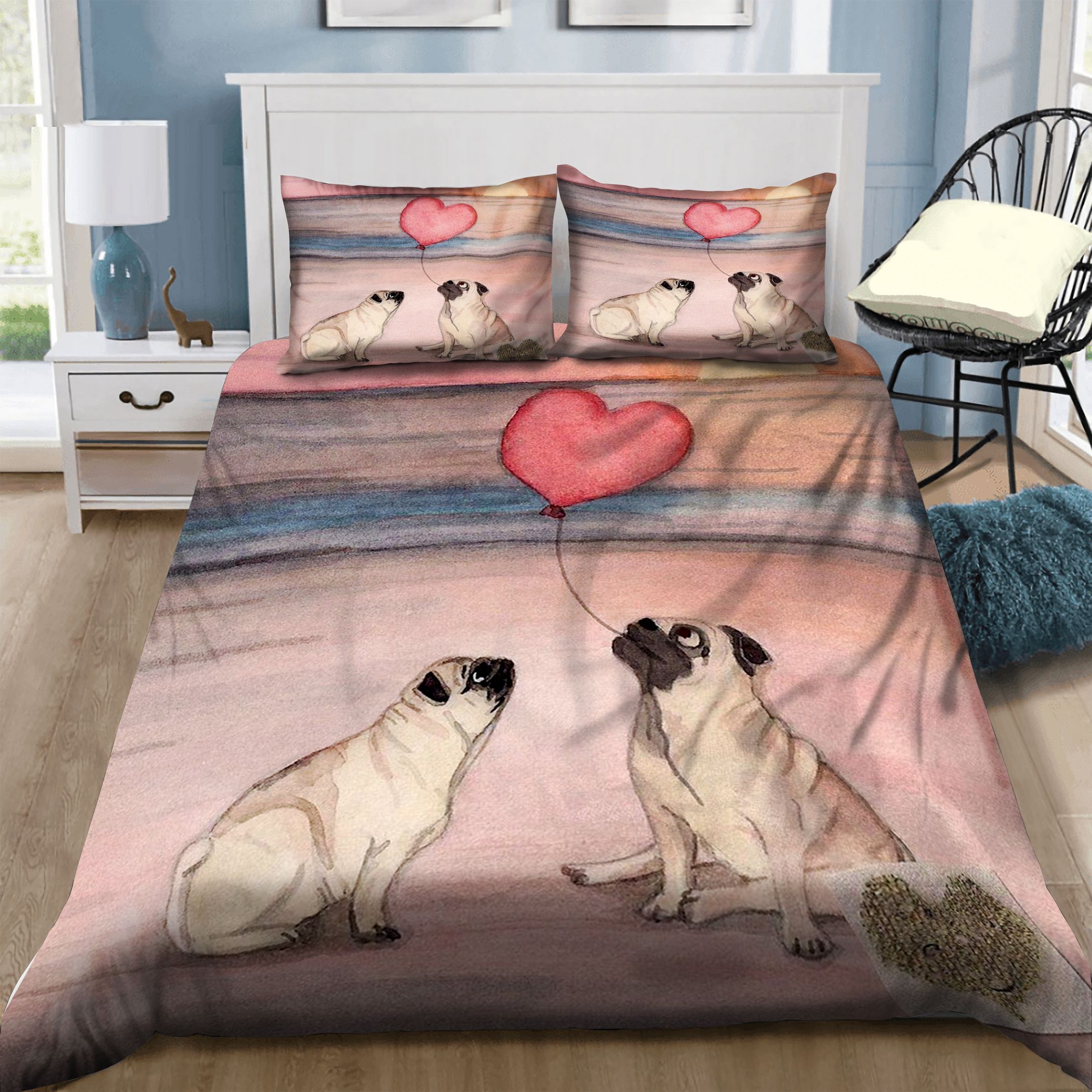 Pug Bedding Set
