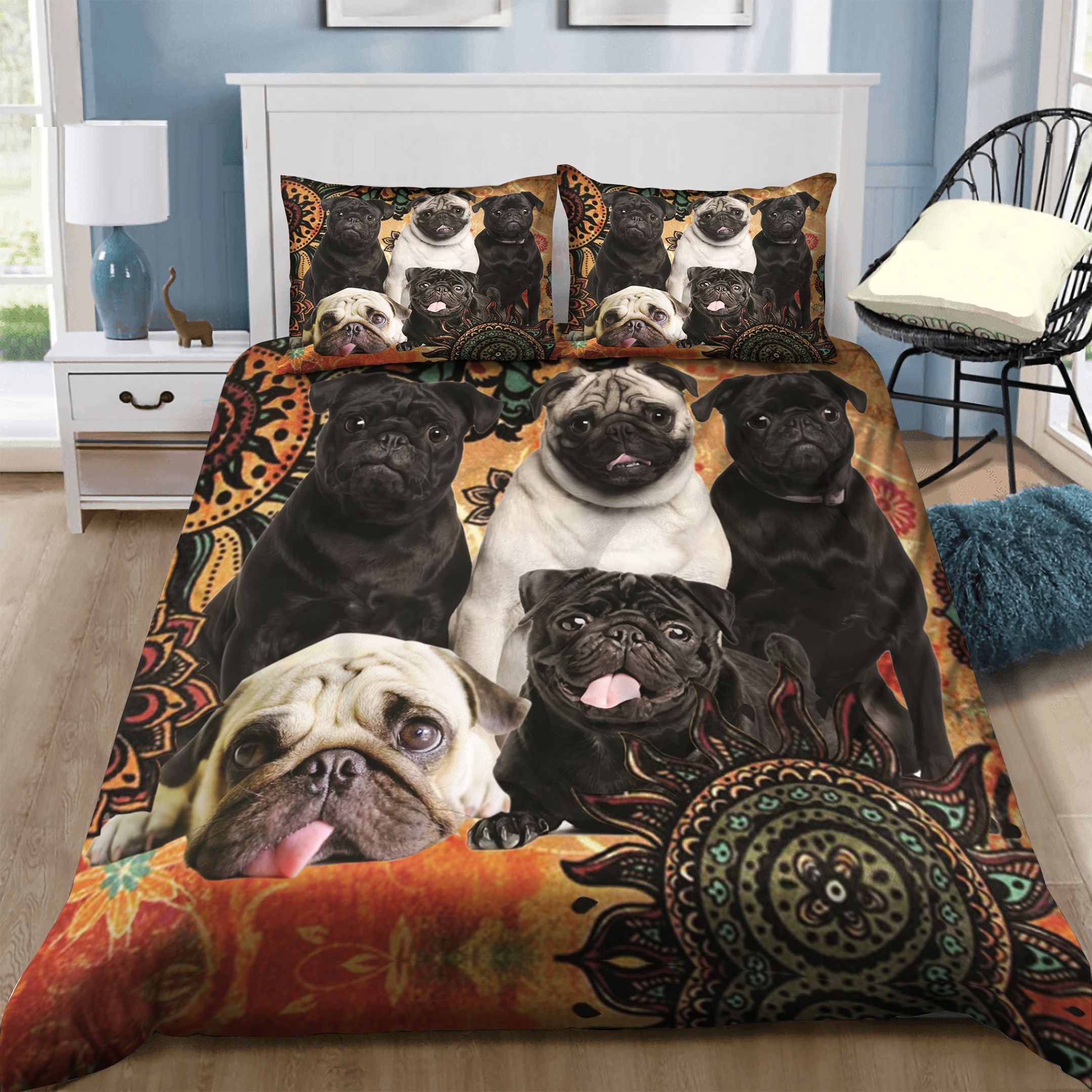 Pug Bedding Set
