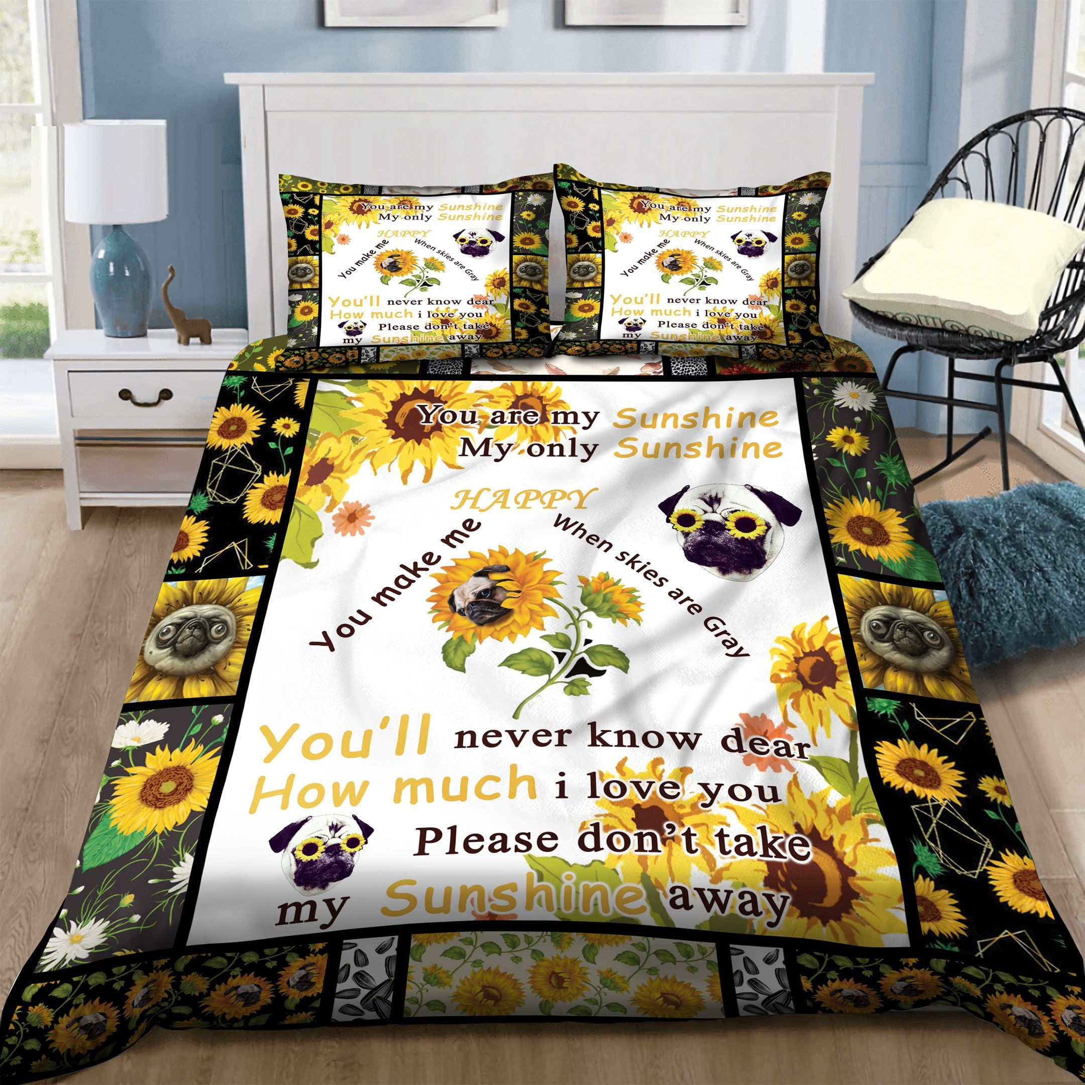 Pug Bedding Set