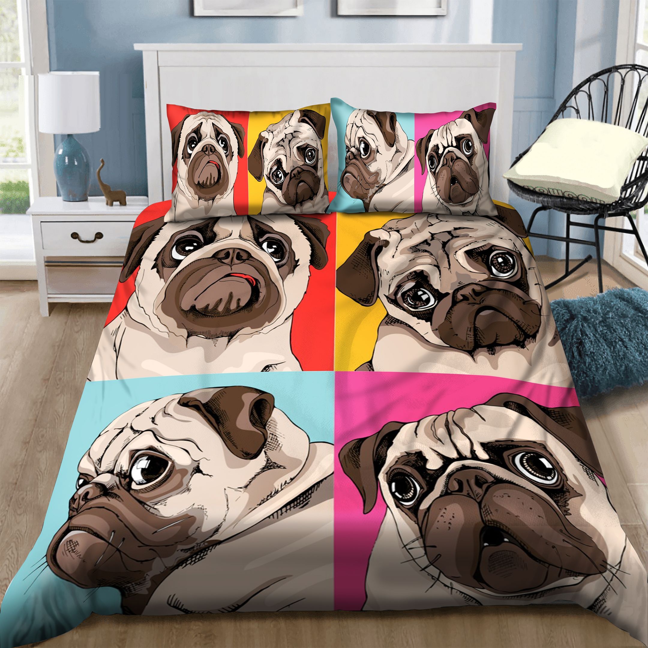 Pug Bedding Set