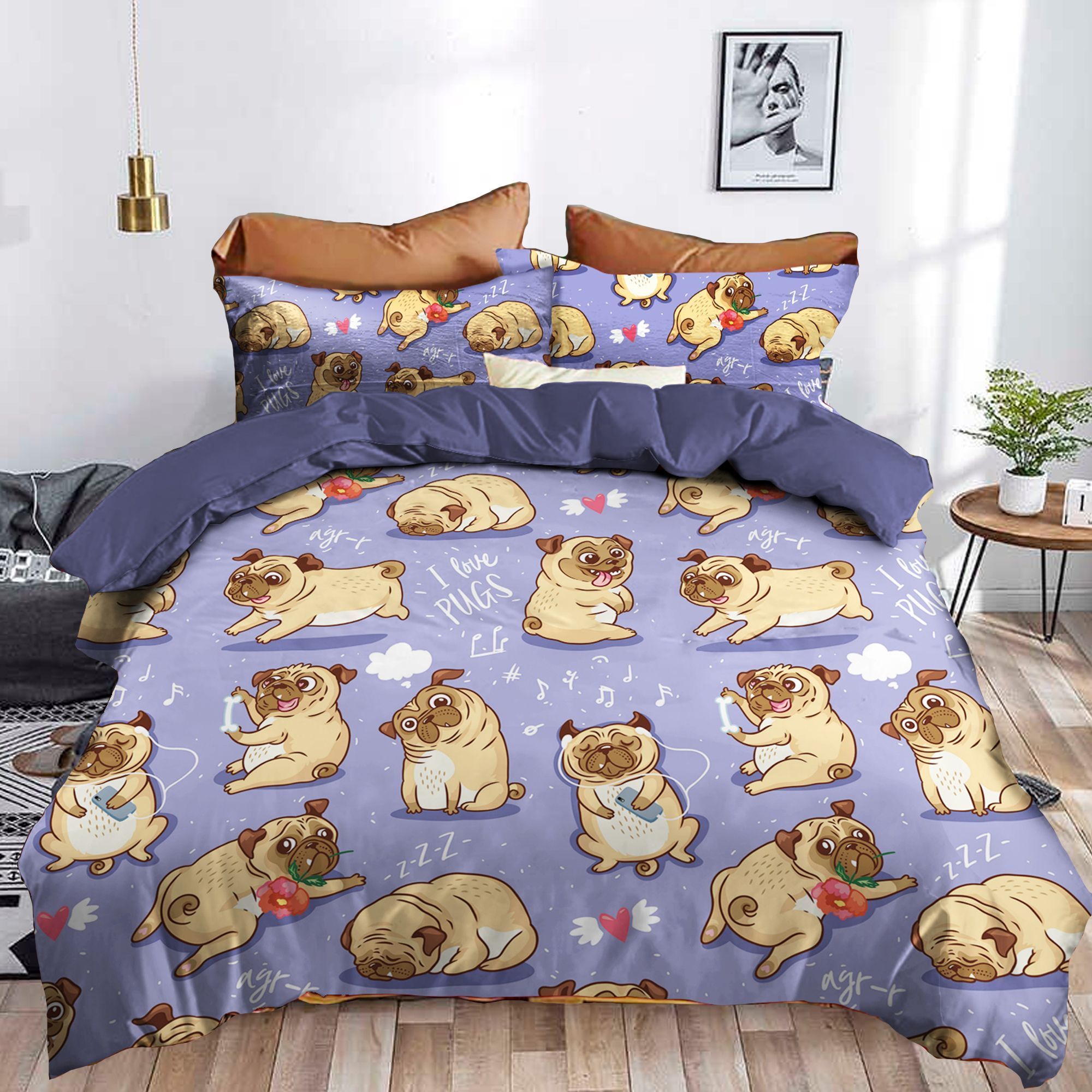 Pug Bedding Set