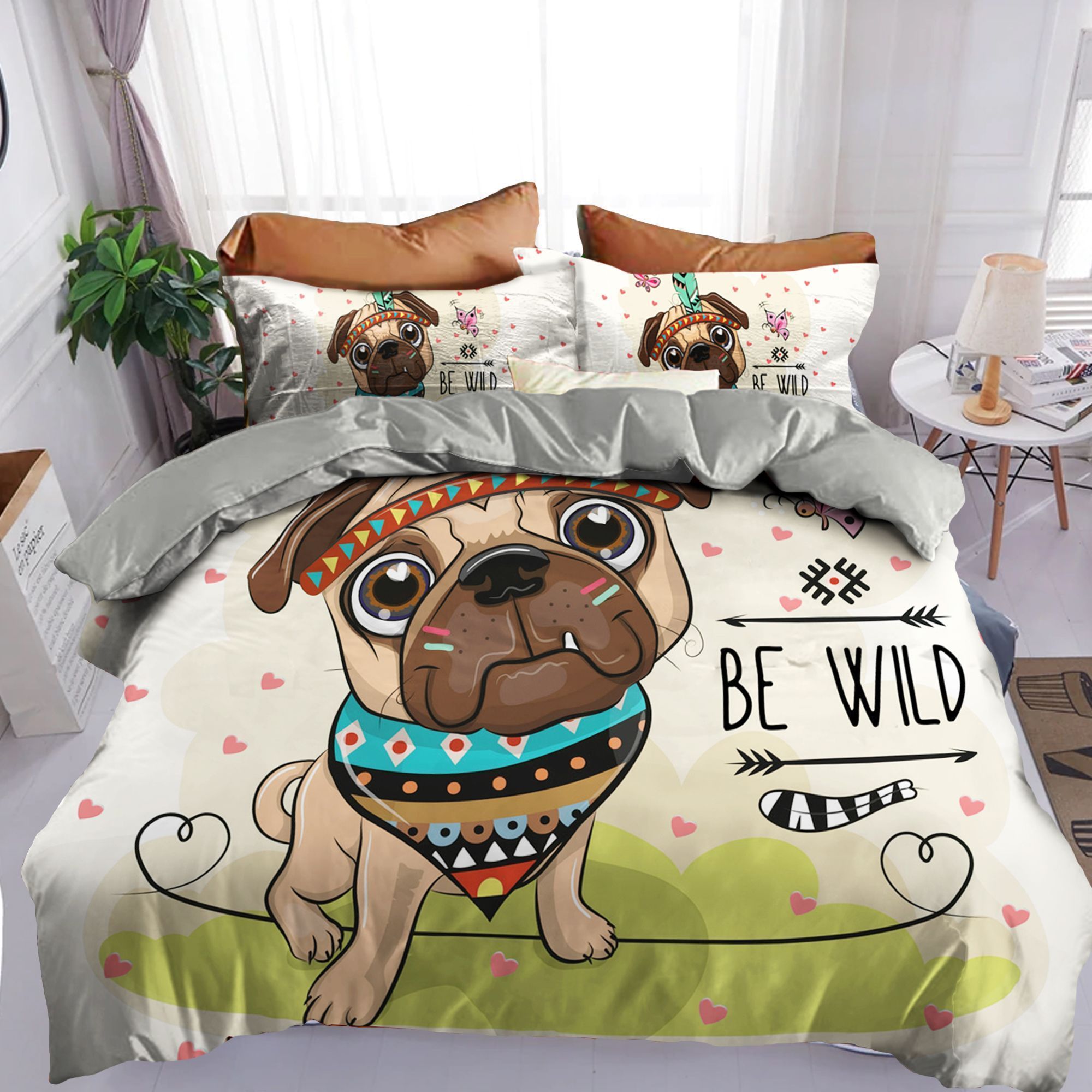 Pug Bedding Set