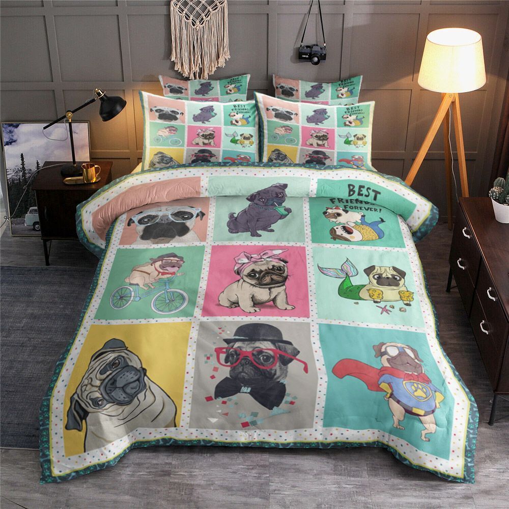Pug Best Friend Bedding Set
