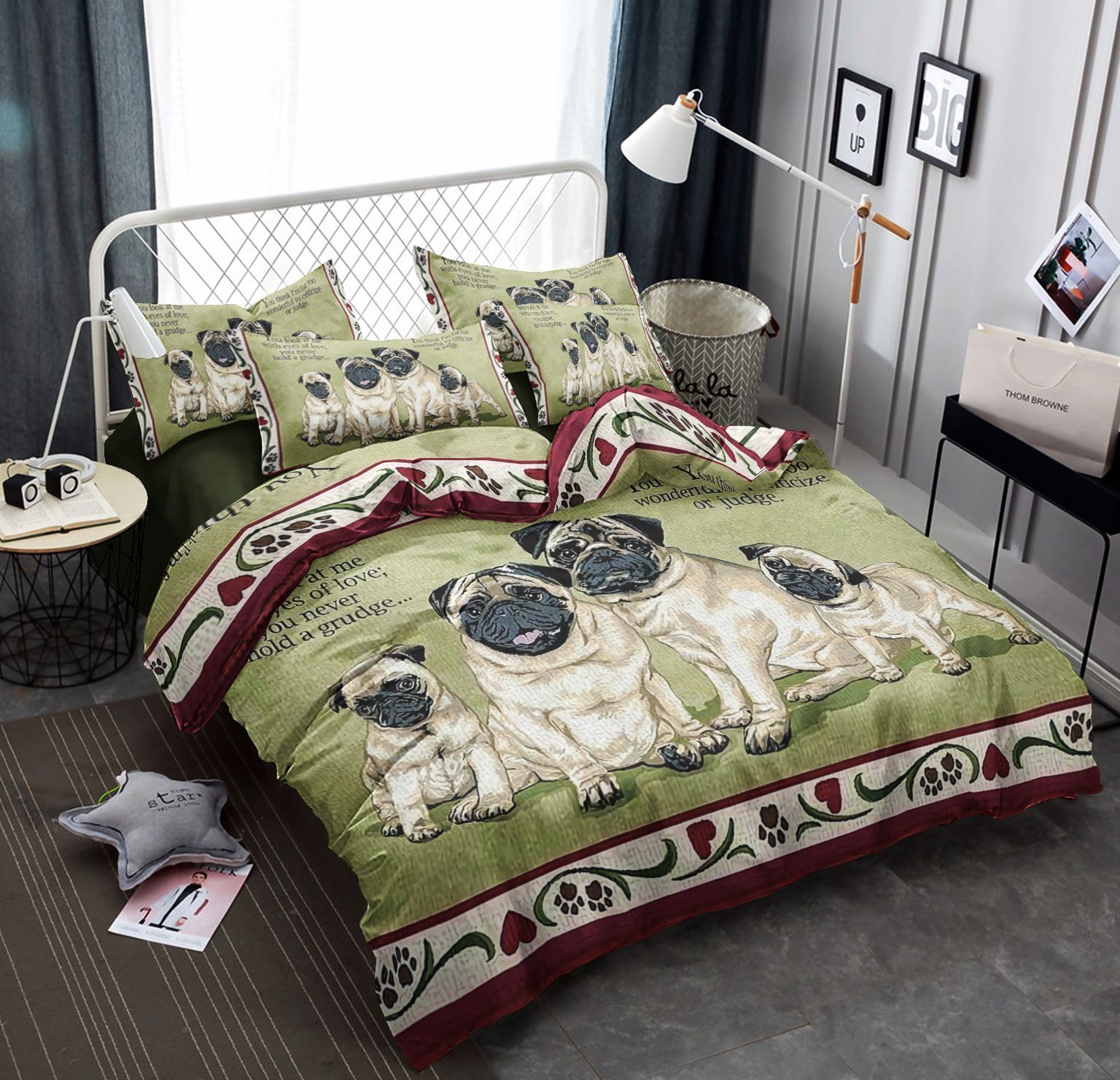Pug Bedding Set