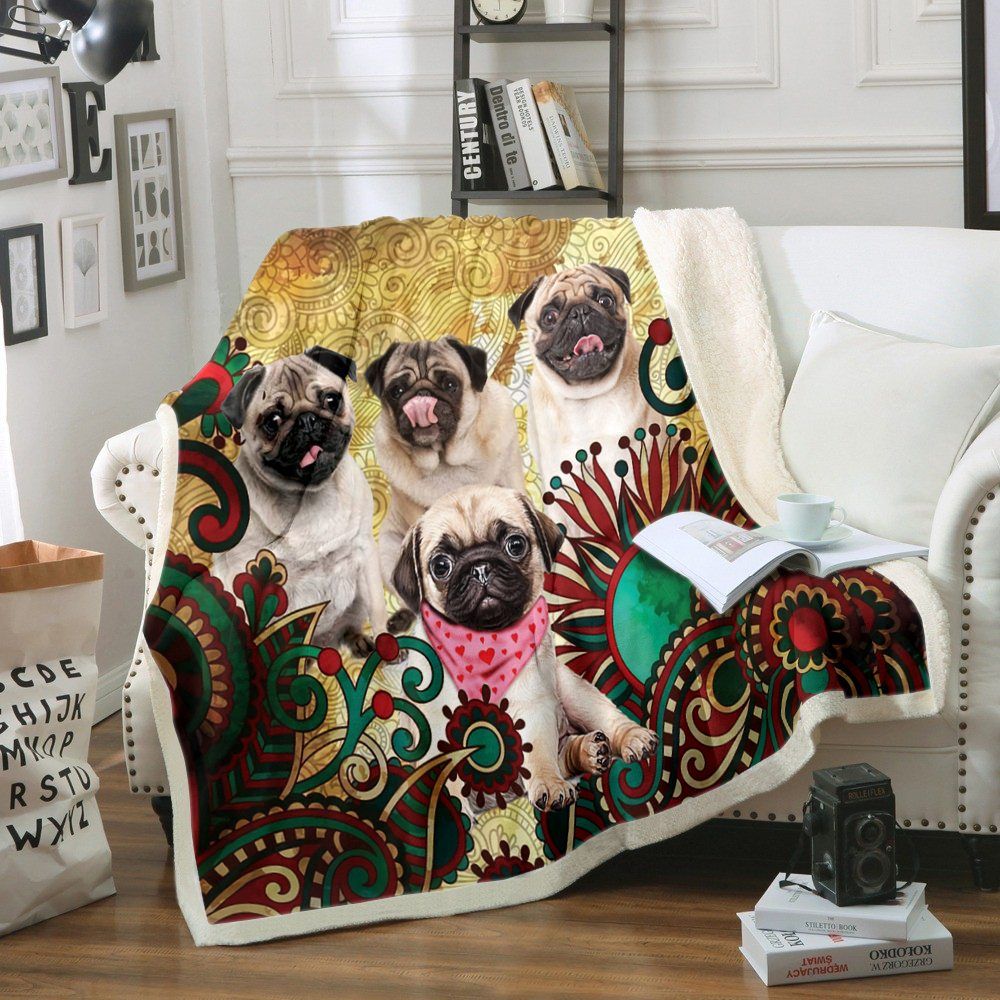 Pug Sherpa Fleece