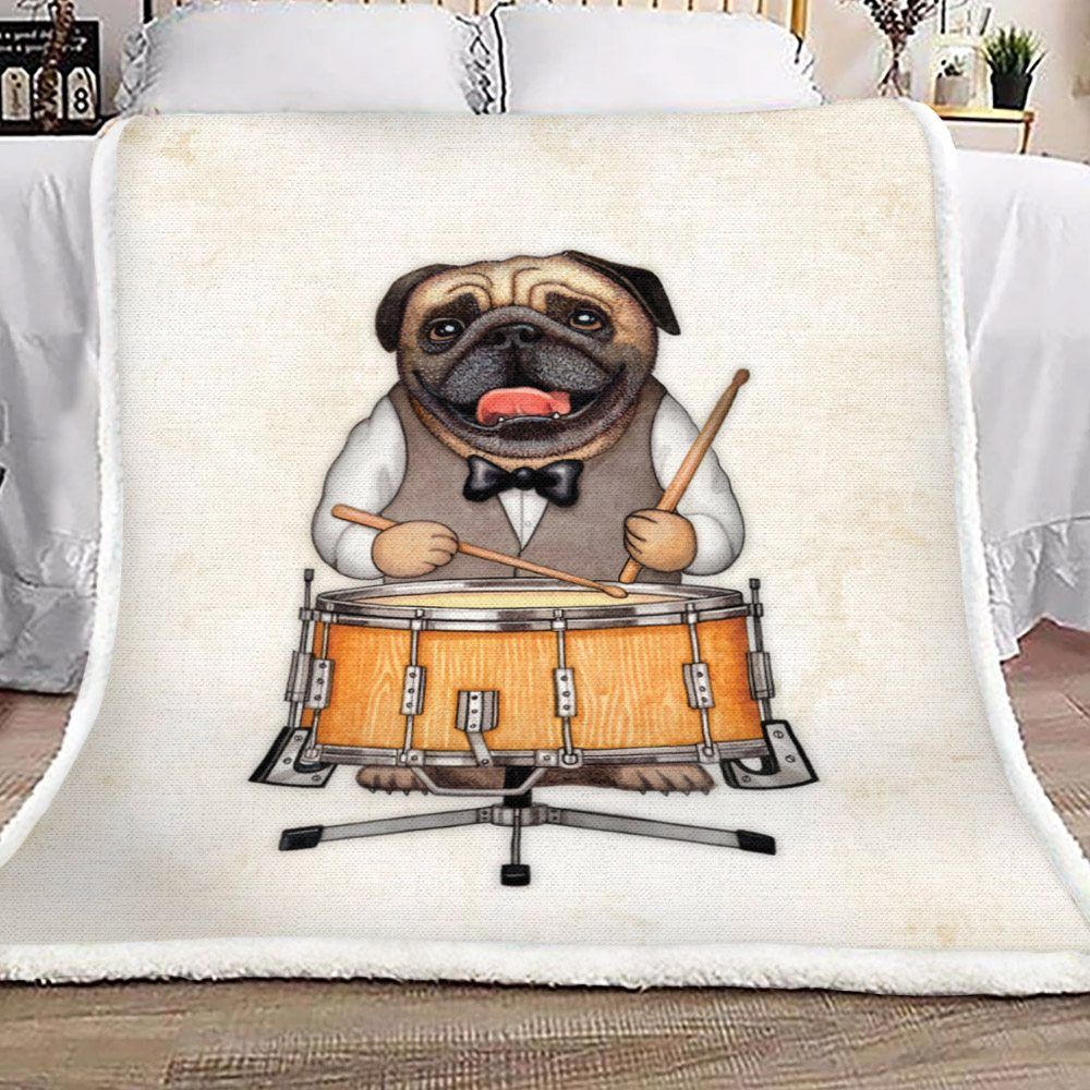 Pug Sherpa Fleece