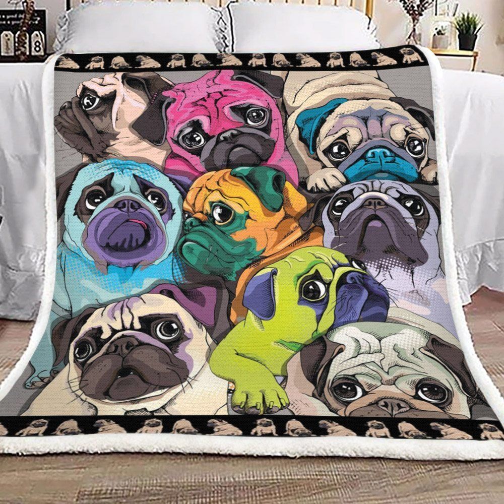 Pug Sherpa Fleece