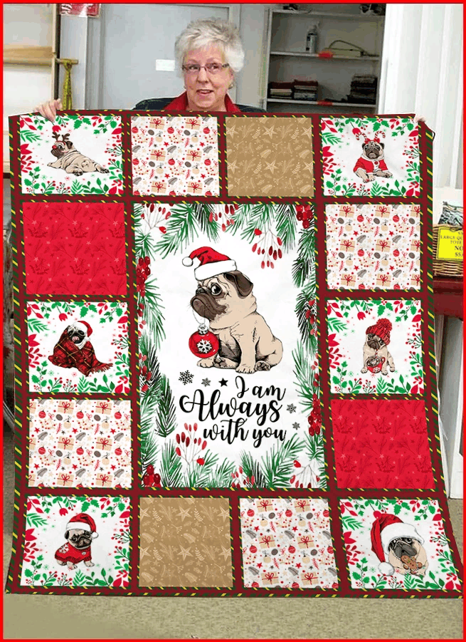 Pug Christmas Sherpa Fleece Blanket