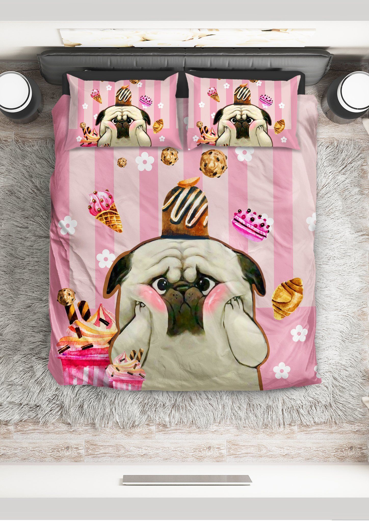 Pug Bedding Set
