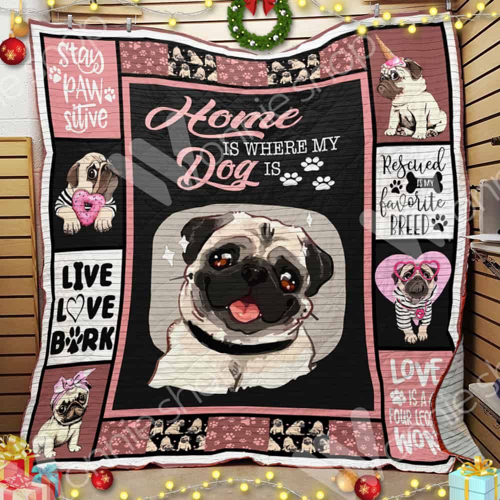 Pug CL15100281MDQ Quilt Blanket