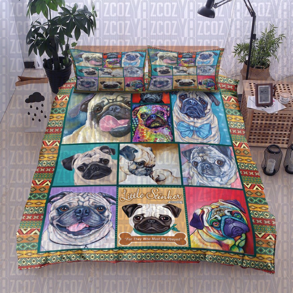 Pug Bedding Set