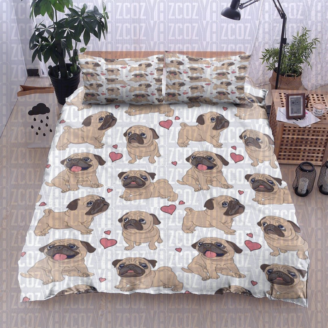 Pug Bedding Set