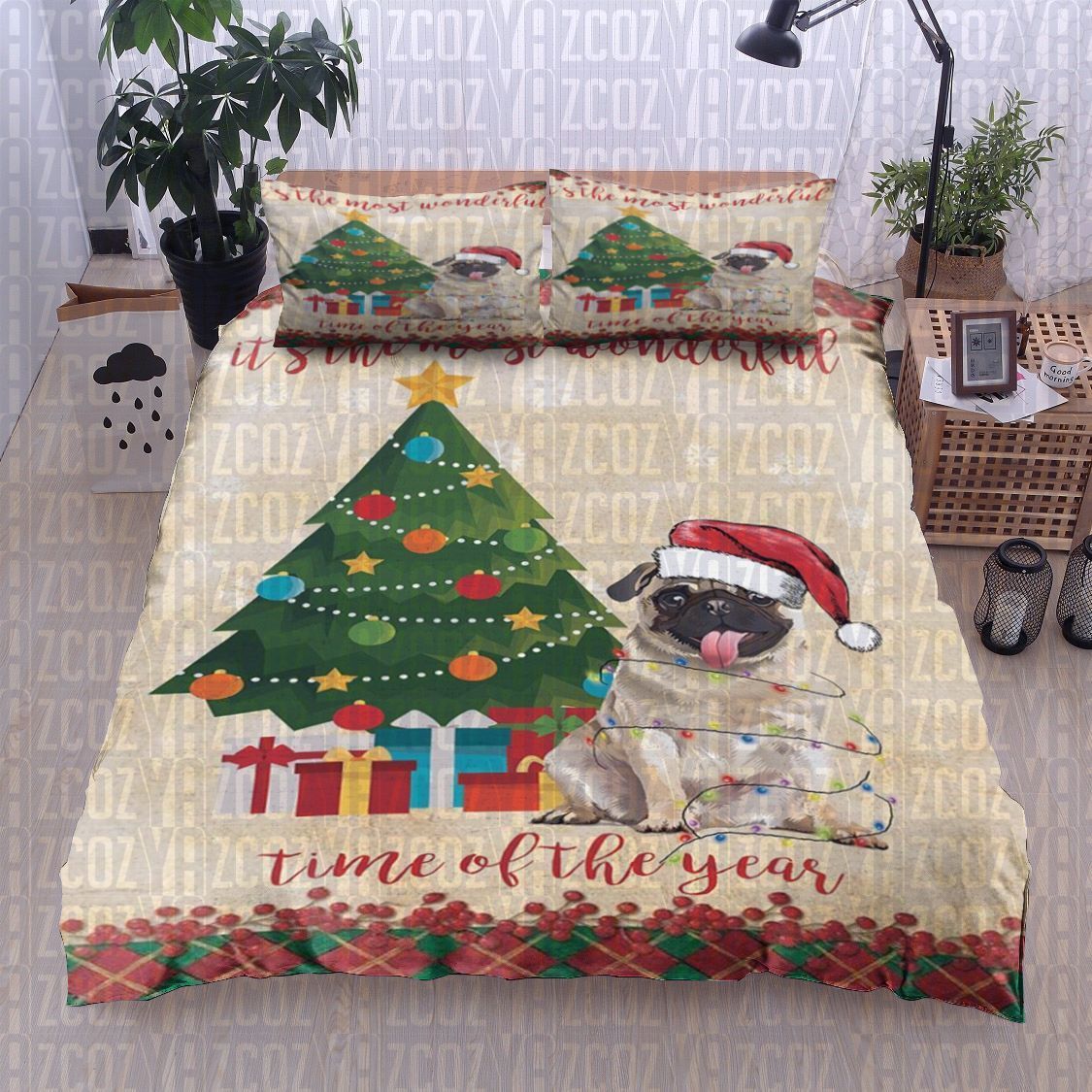 Pug Bedding Set