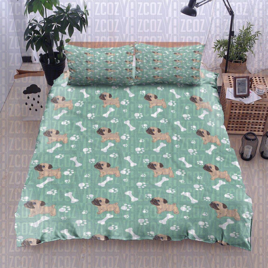 Pug Bedding Set