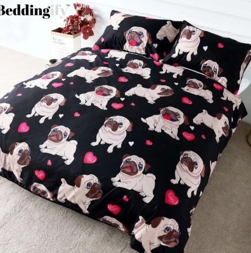 Pug Bedding Set