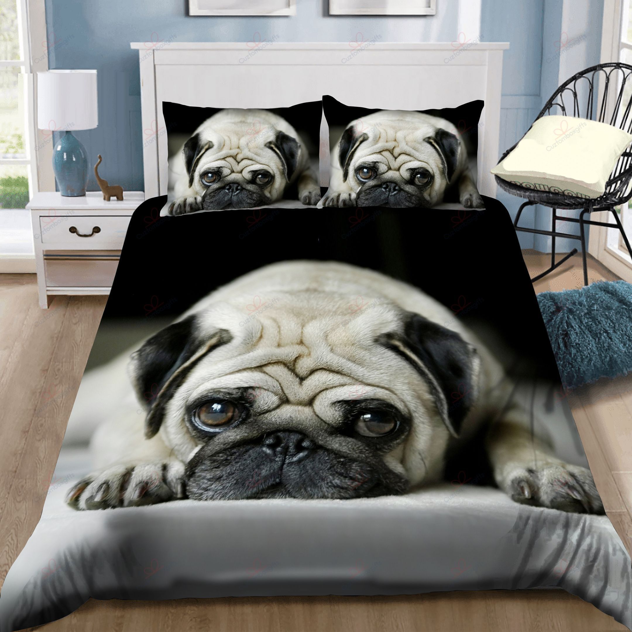 Pug Bedding Set