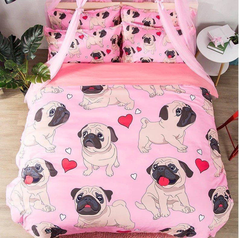 Pug Bedding Set