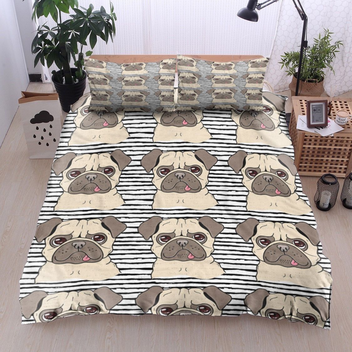 Pug Bedding Set