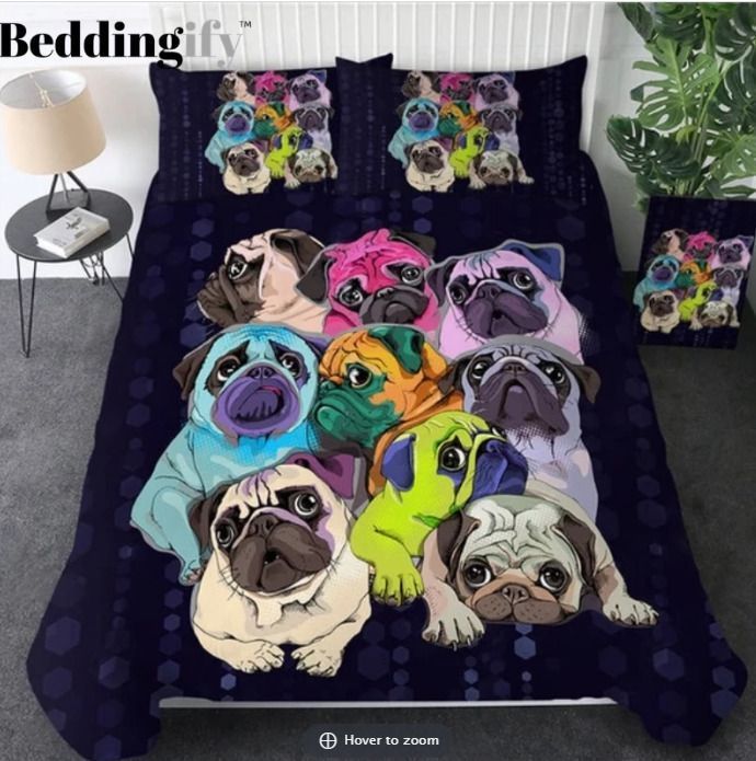 Pug Bedding Set