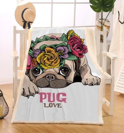 Pug Sherpa Fleece