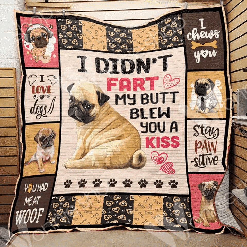 Pug Cu Te Pug Quilt Blanket Dhc04011574Dd