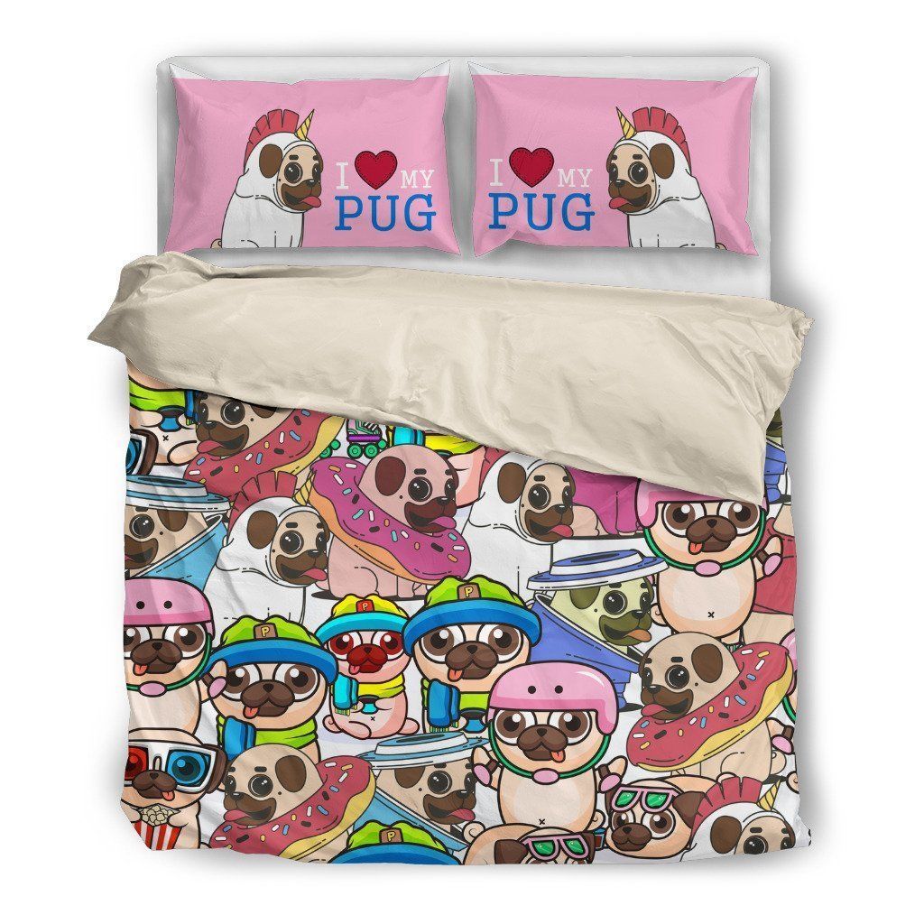 Pug Cute Bedding Set