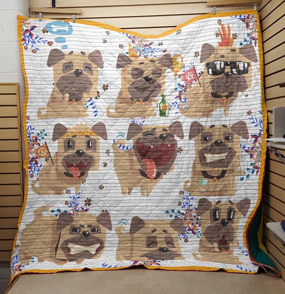Pug Cute Cartoon Pugs Quilt Blanket DHC0201201347TD