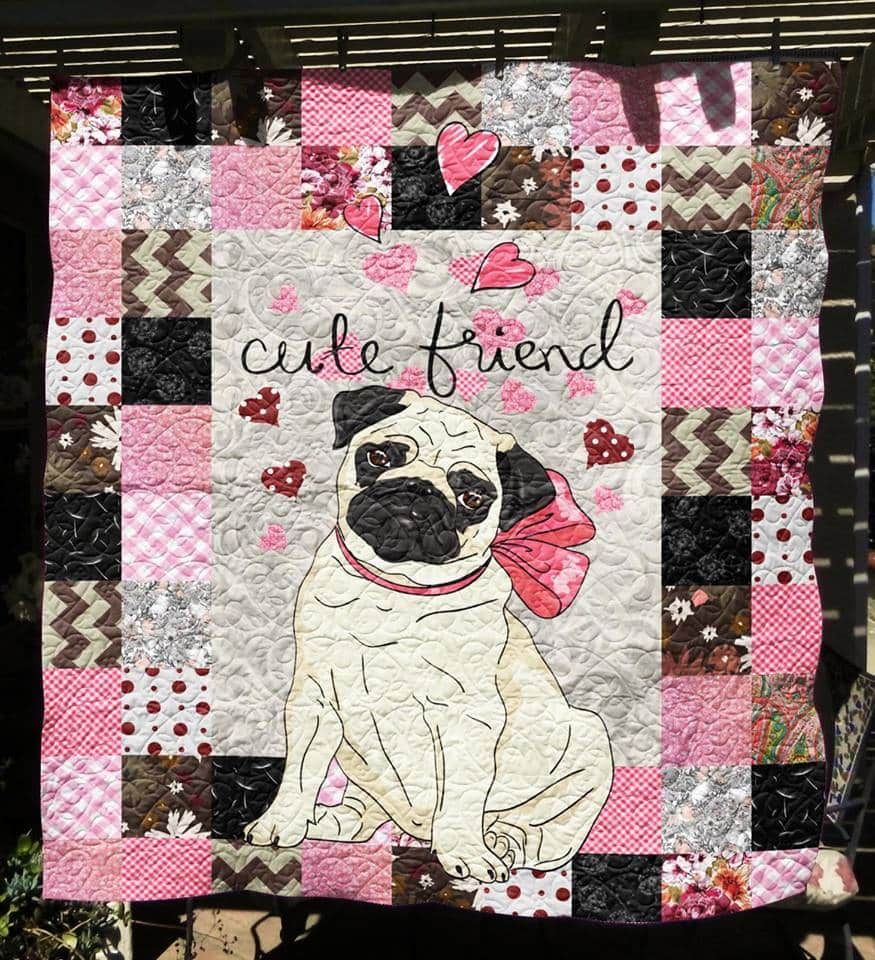 Pug Cute Friend Quilt Blanket DHC020120850TD