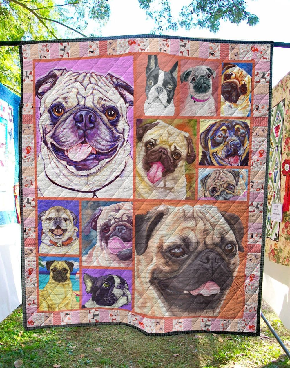 Pug Cute Pug Pugg Quilt Blanket DHC020120545TD