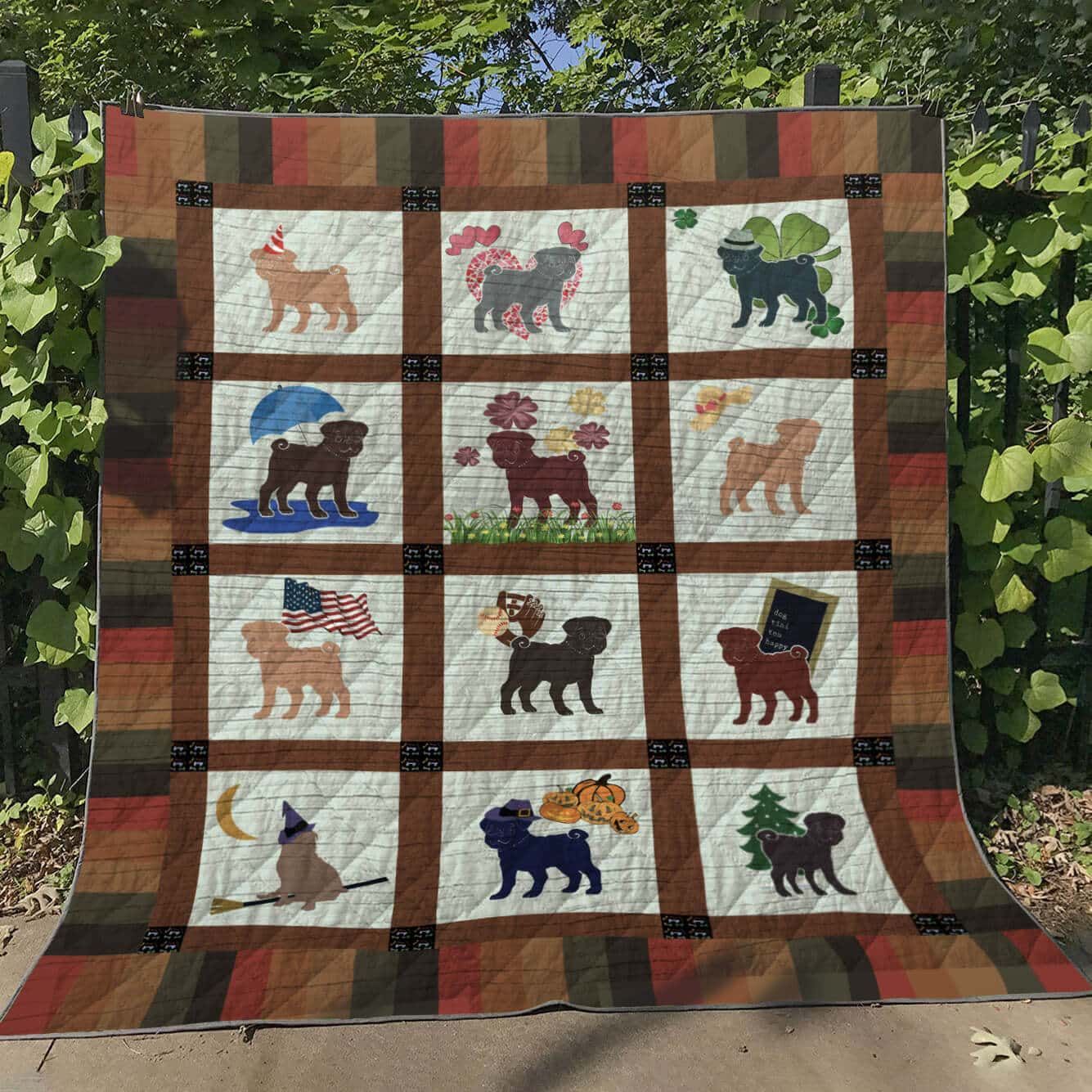 Pug Day Of Pug Quilt Blanket DHC3112892TD