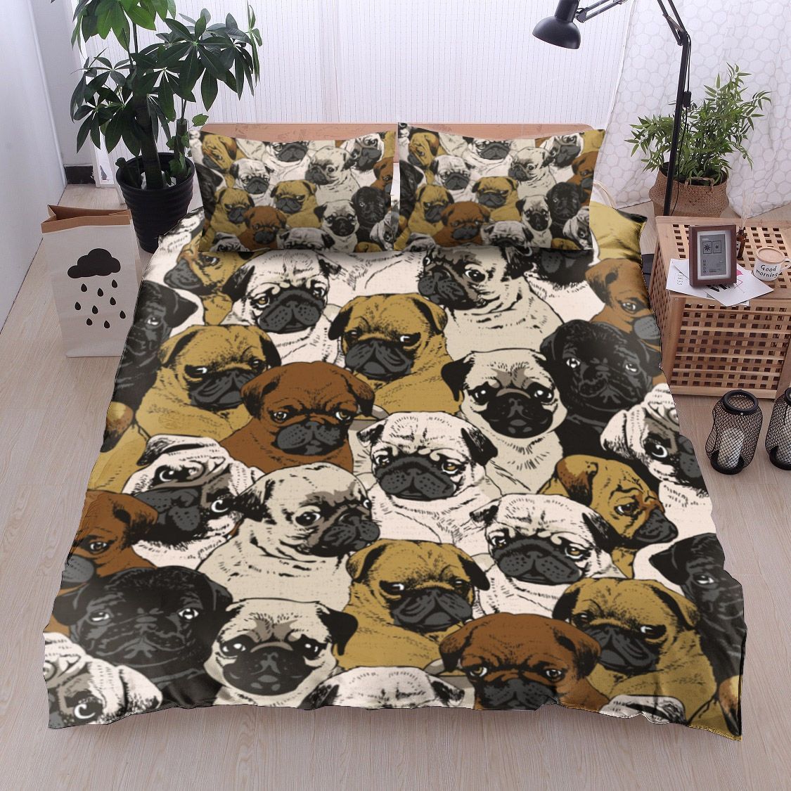 Pug Bedding Set