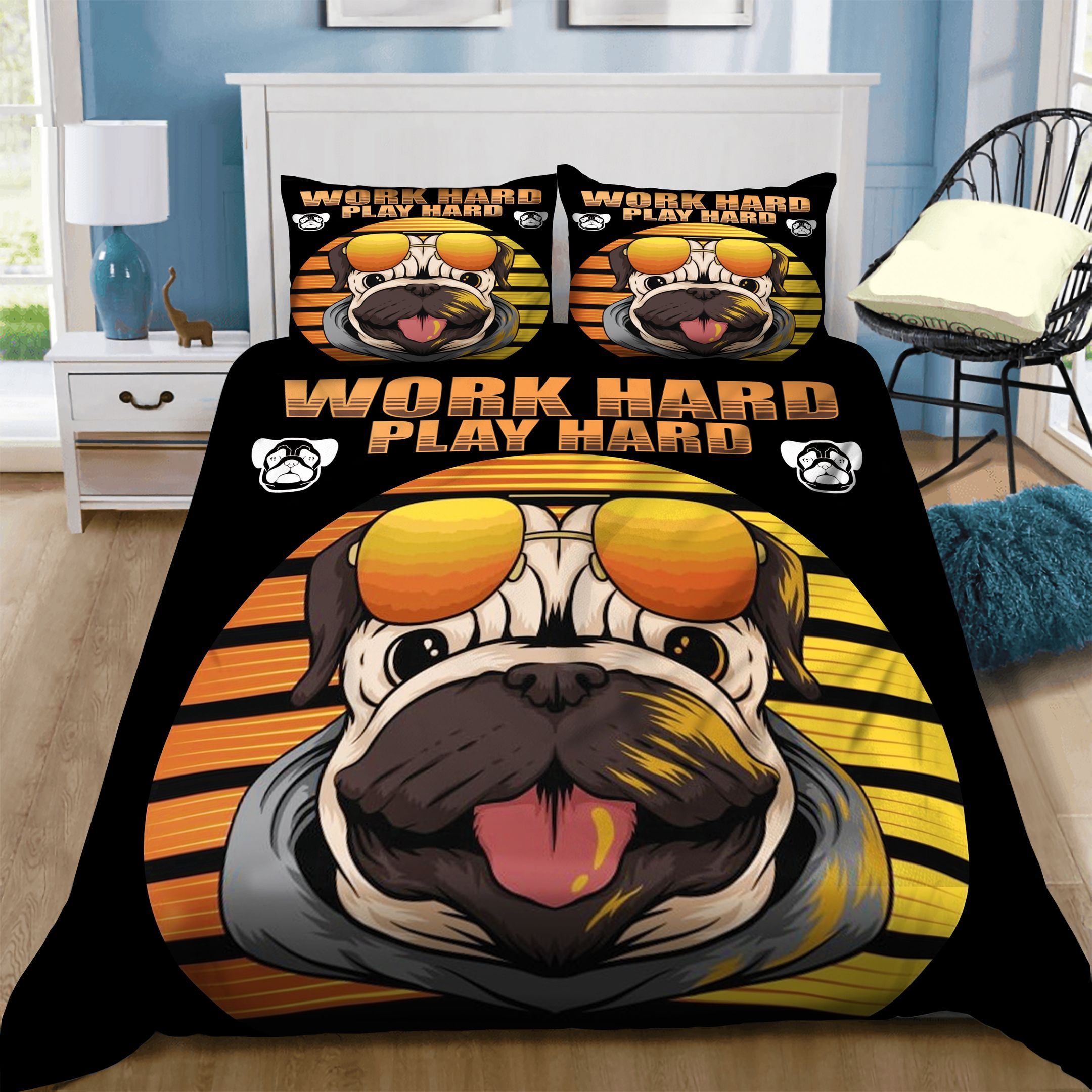 Pug Dog Bedding Set