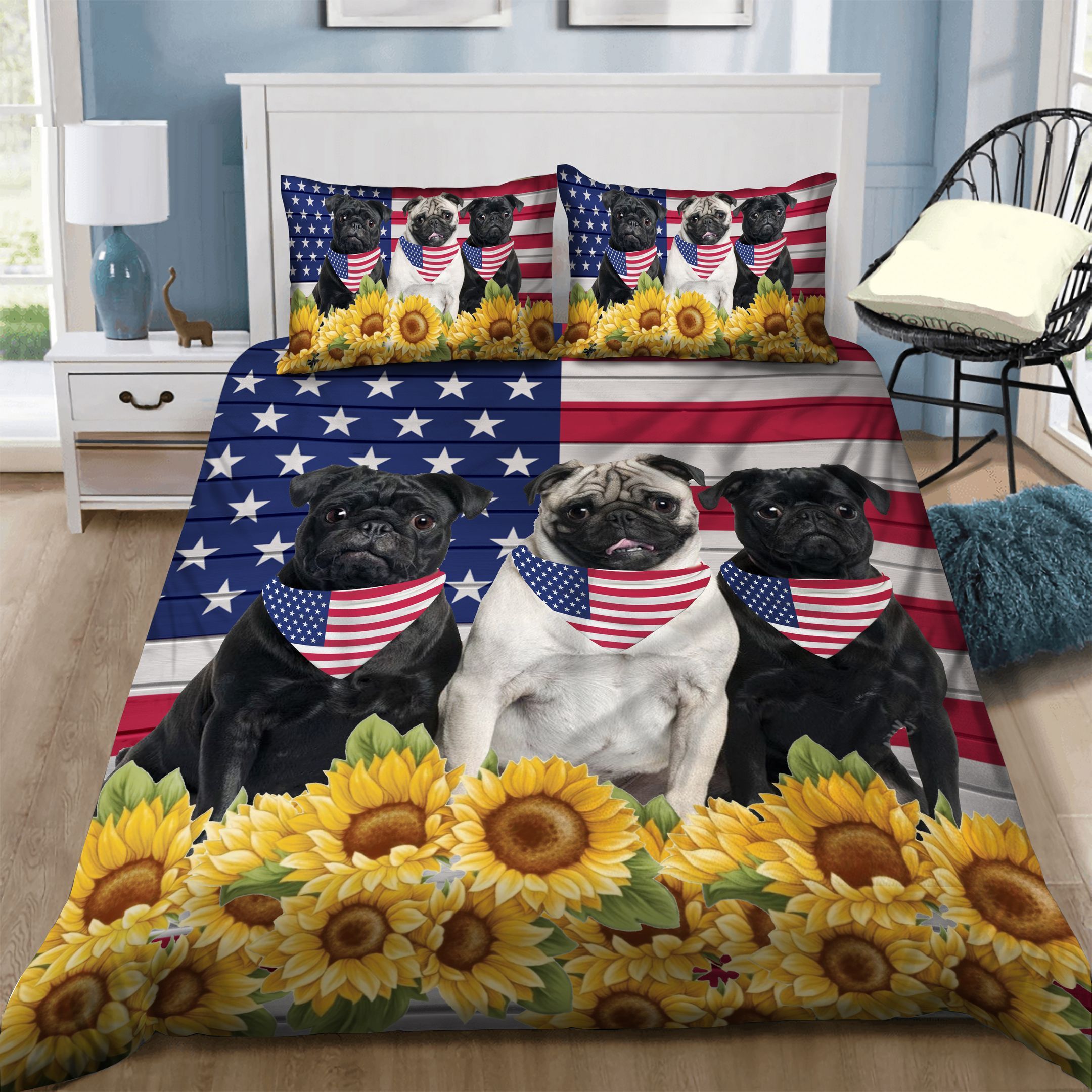 Pug Dog Bedding Set