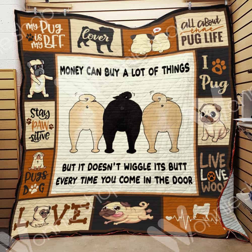 Pug Dog Blanket LNT0512010 Quilt Blanket