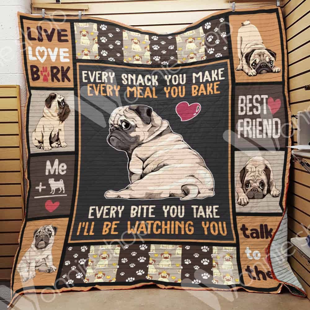 Pug Dog Blanket LNT0512067 Quilt Blanket