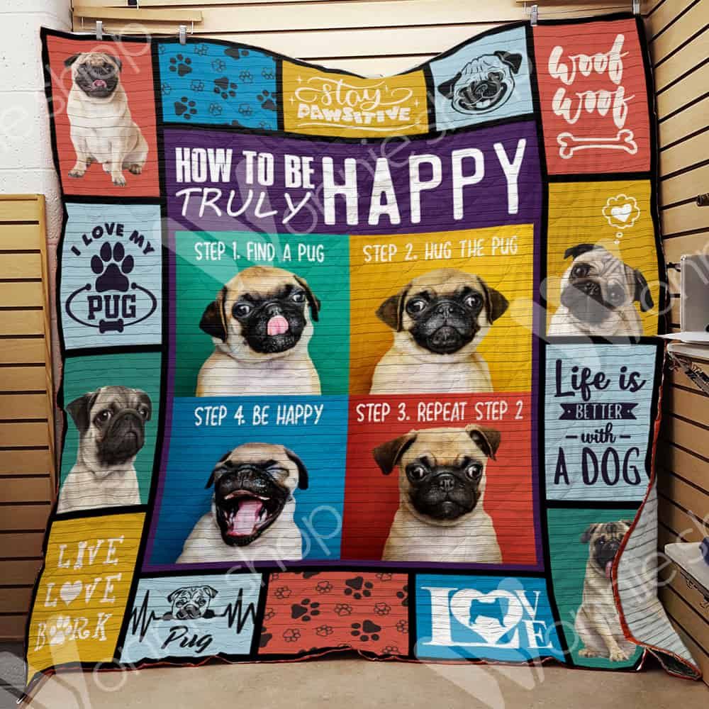 Pug Dog Blanket LNT0612041 Quilt Blanket