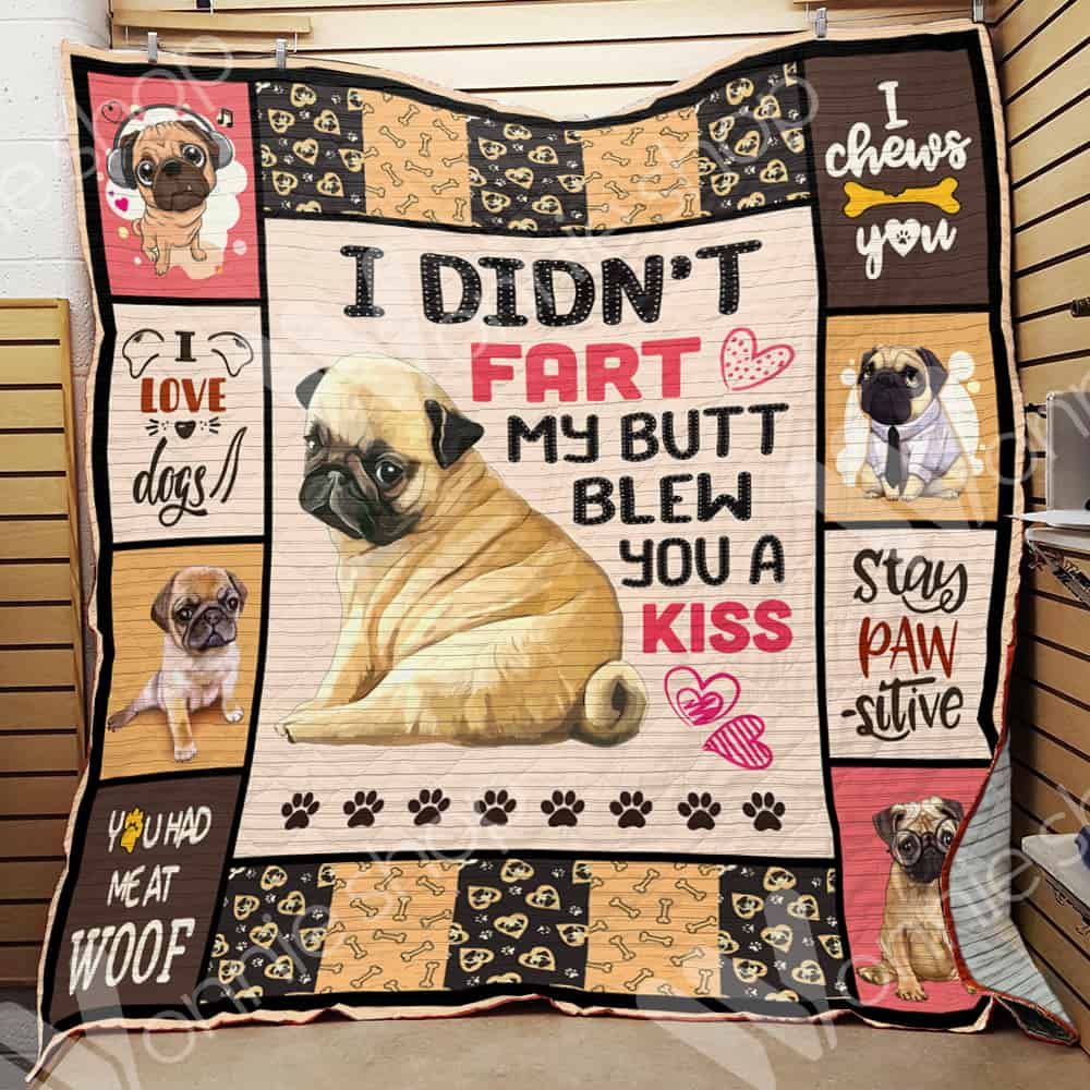 Pug Dog Blanket LNT0612046 Quilt Blanket