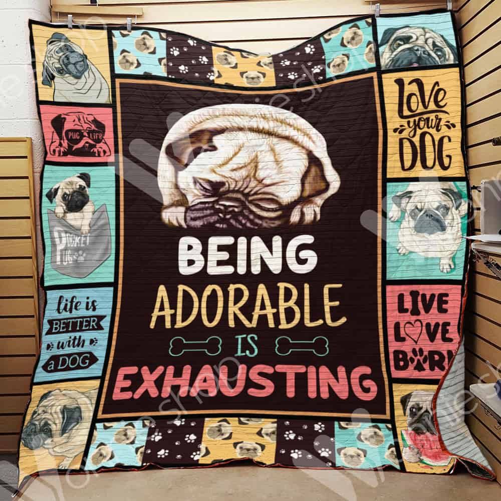 Pug Dog Blanket LNT0912016 Quilt Blanket
