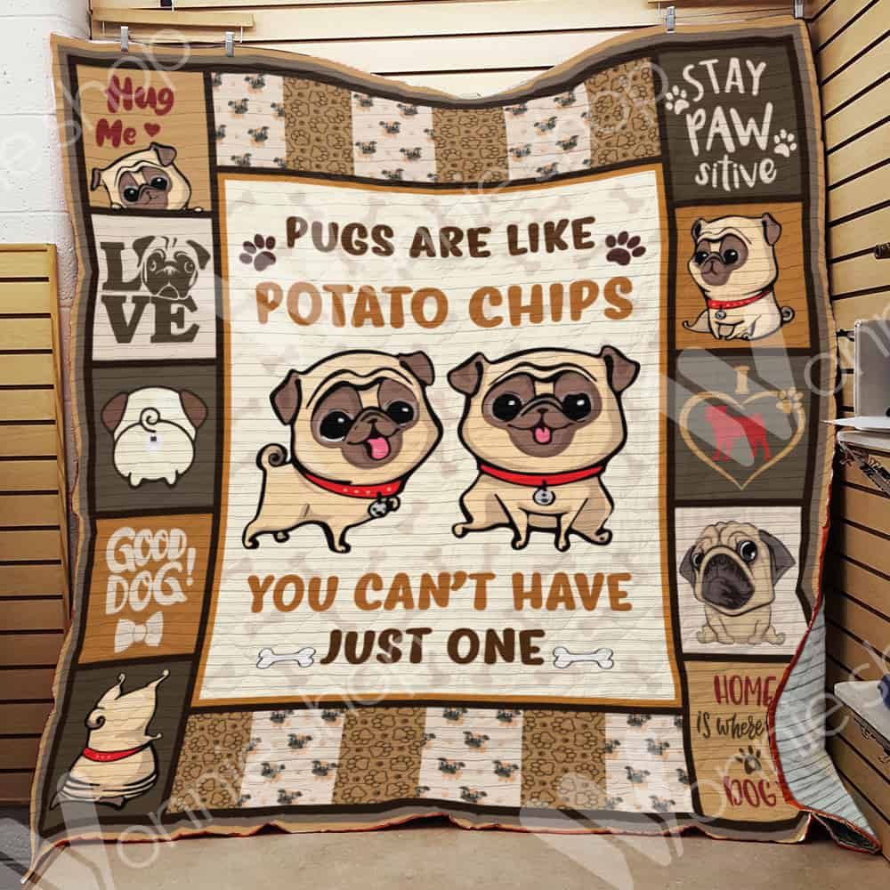 Pug Dog Blanket LNT1012110 Quilt Blanket