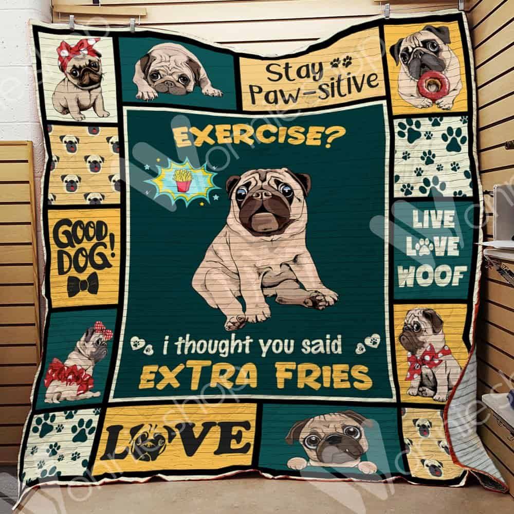 Pug Dog Blanket LNT1512012 Quilt Blanket
