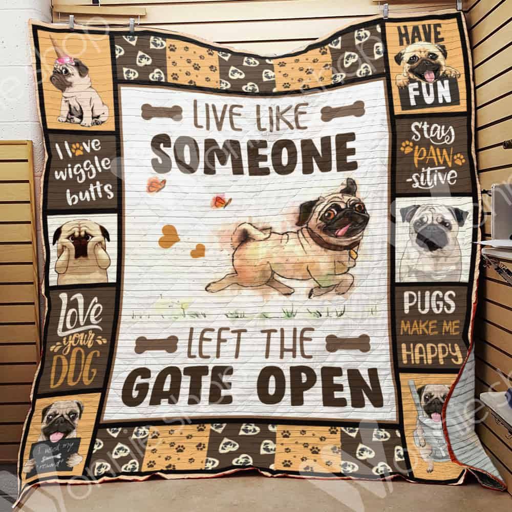 Pug Dog Blanket LNT1512015 Quilt Blanket