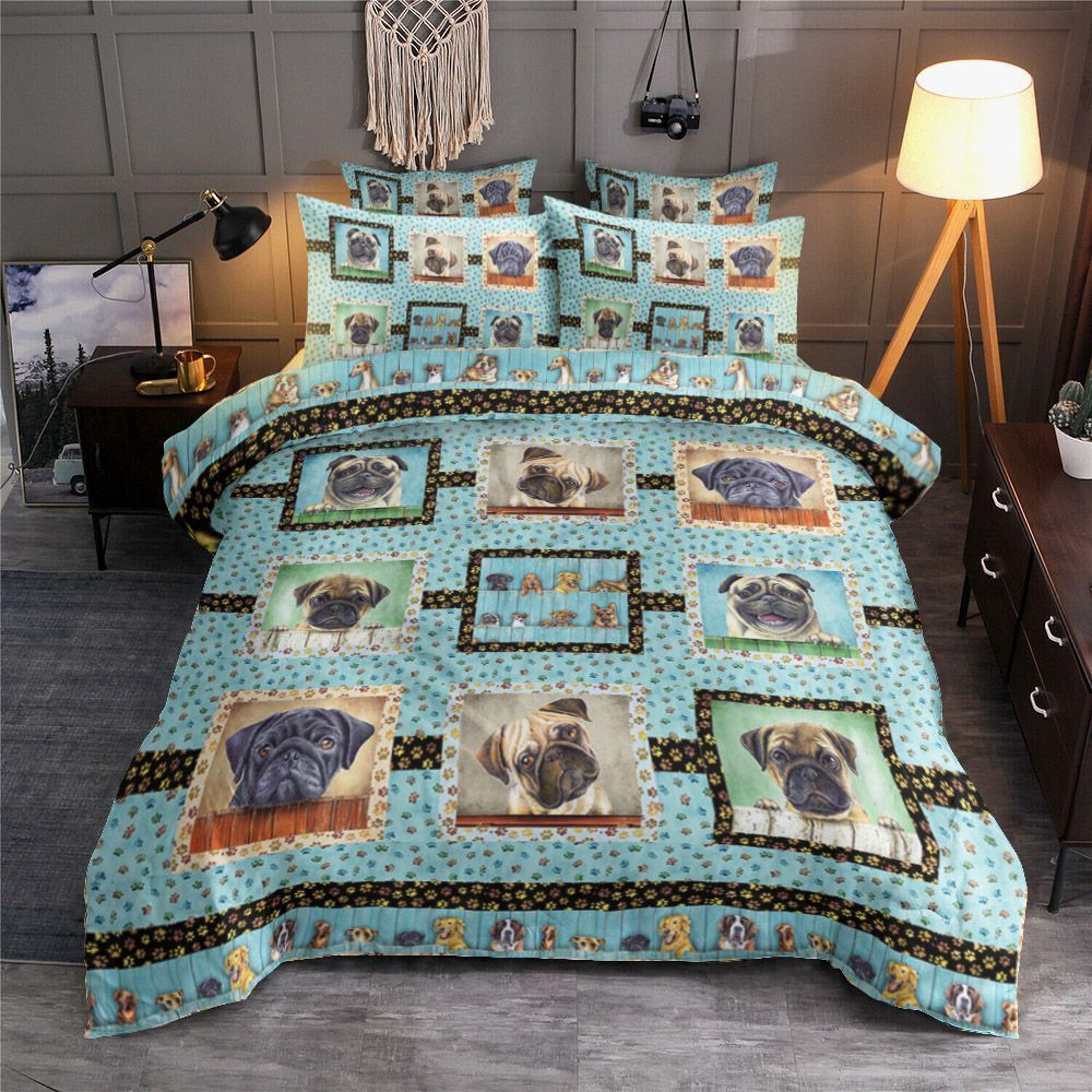 Pug Dog Bedding Set