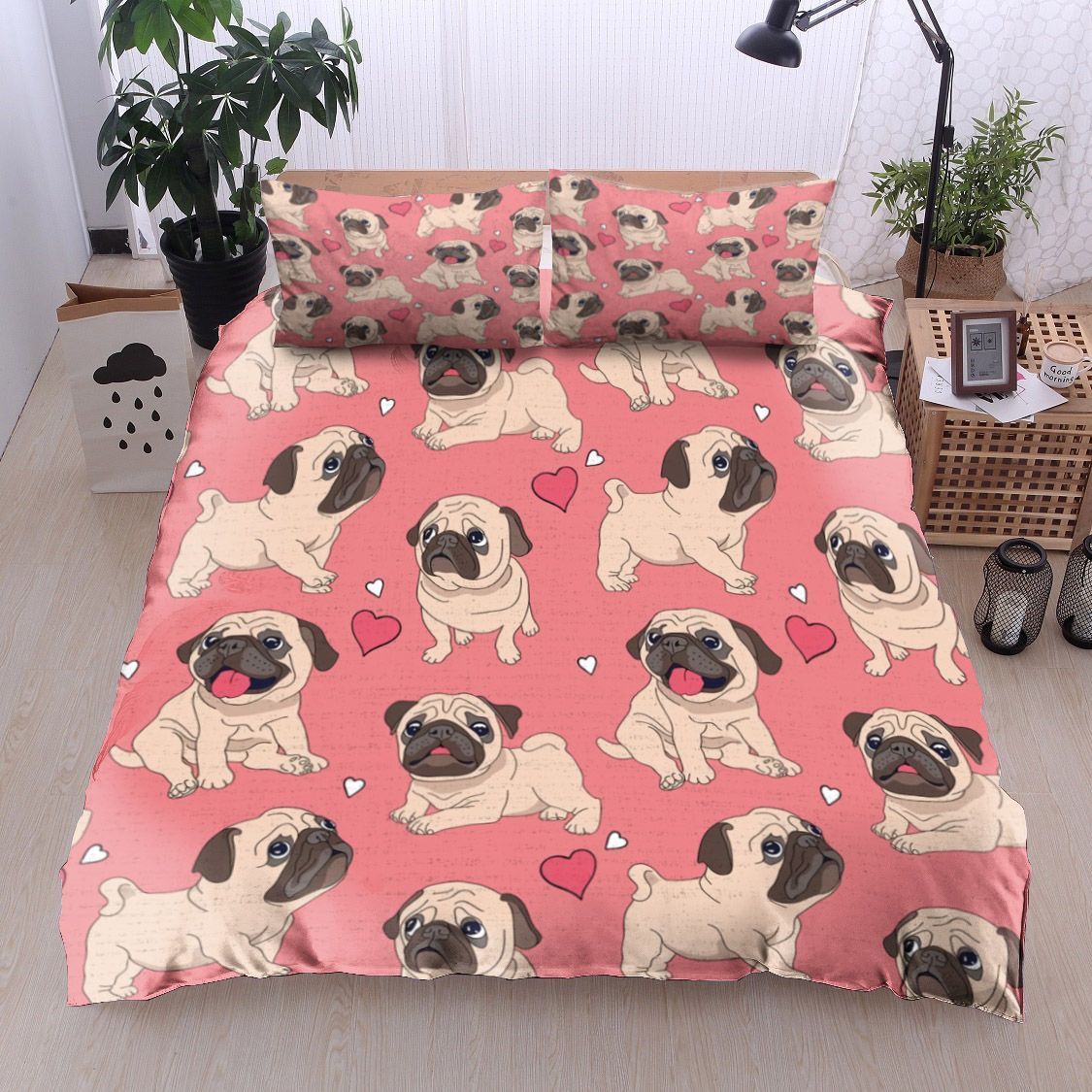 Pug Dog Bedding Set