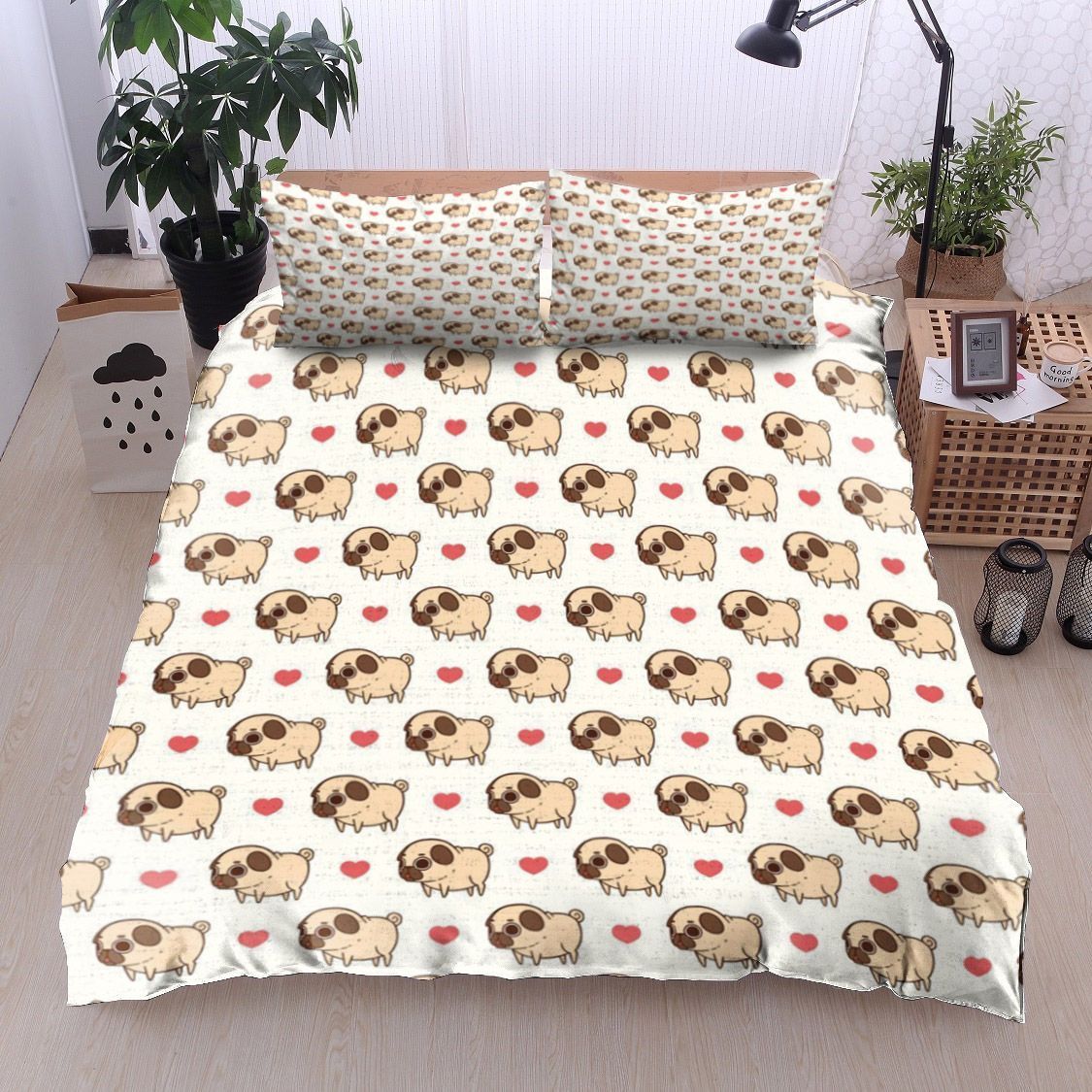 Pug Dog Bedding Set