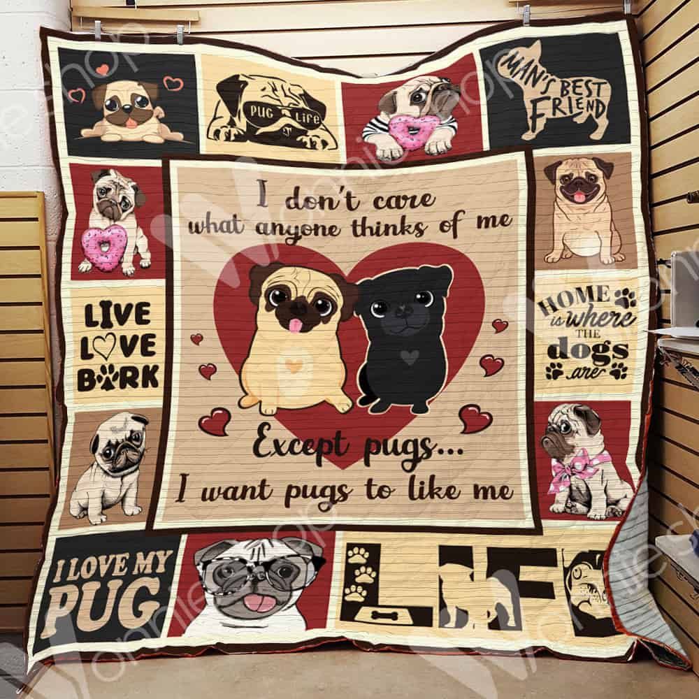 Pug Dog Quilt Blanket DHC01021059TD