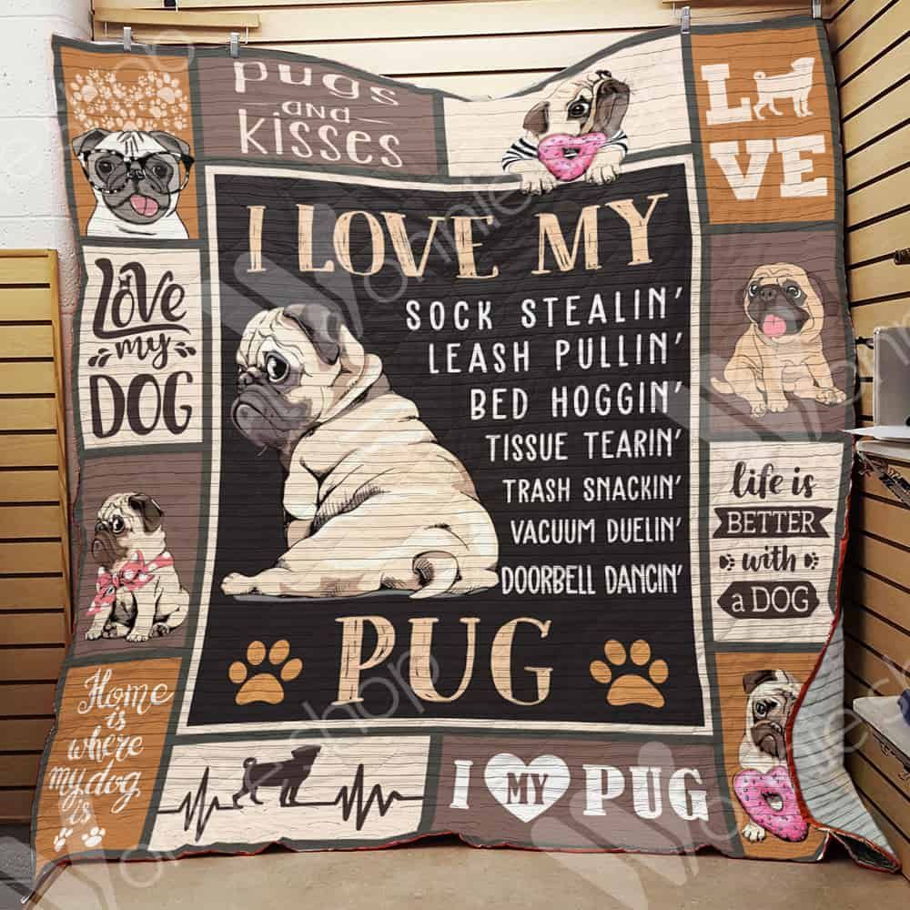 Pug Dog Quilt Blanket DHC01021163TD